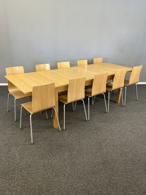 Matgrupp Ekfanér med 6 eller 10st stolar
