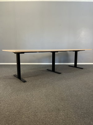 Konferensbord 380x100cm Ek/Svart