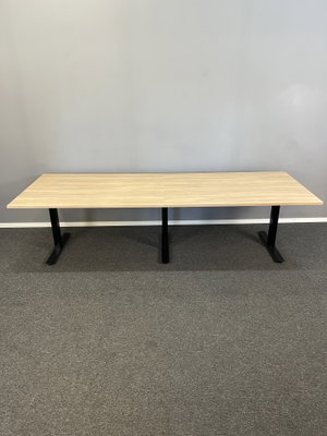 Konferensbord 380x100cm Ek/Svart