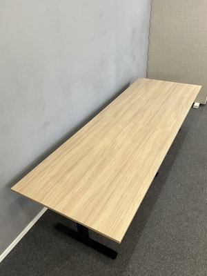 Konferensbord 380x100cm Ek/Svart