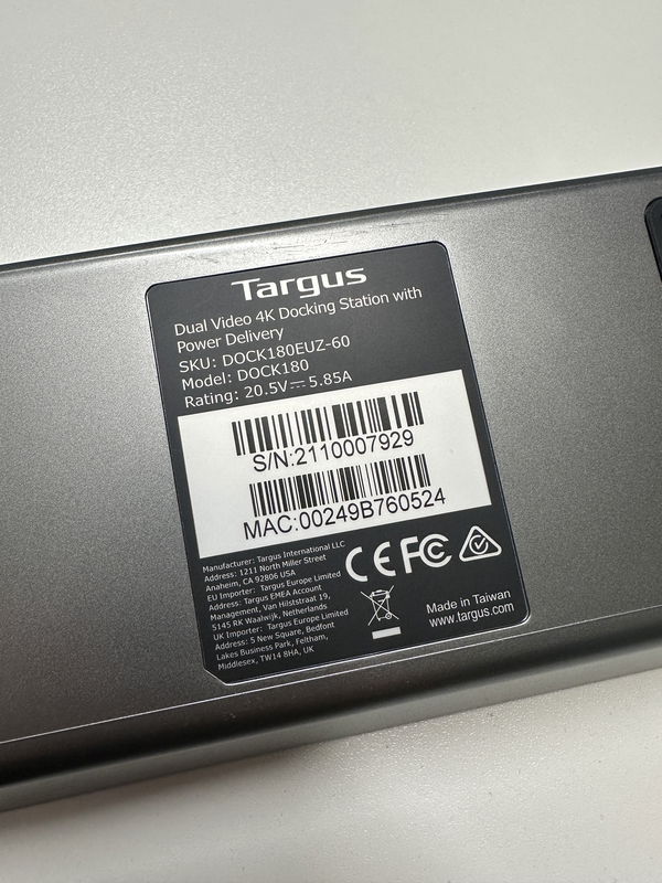 Dockningsstation Targus Dual Video 4K - Komplett arbetsstation via en kabel