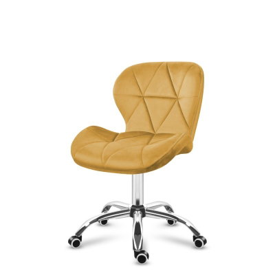 Kontorsstol Freya Ockragul Velour