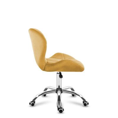 Kontorsstol Freya Ockragul Velour