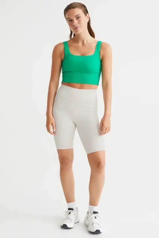 Träningscykelbyxa med ficka