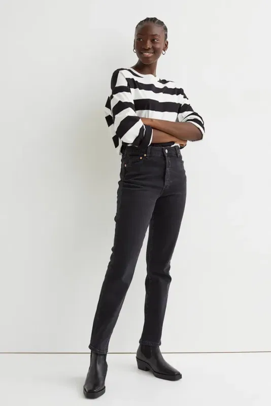 Mom High Ankle Jeans