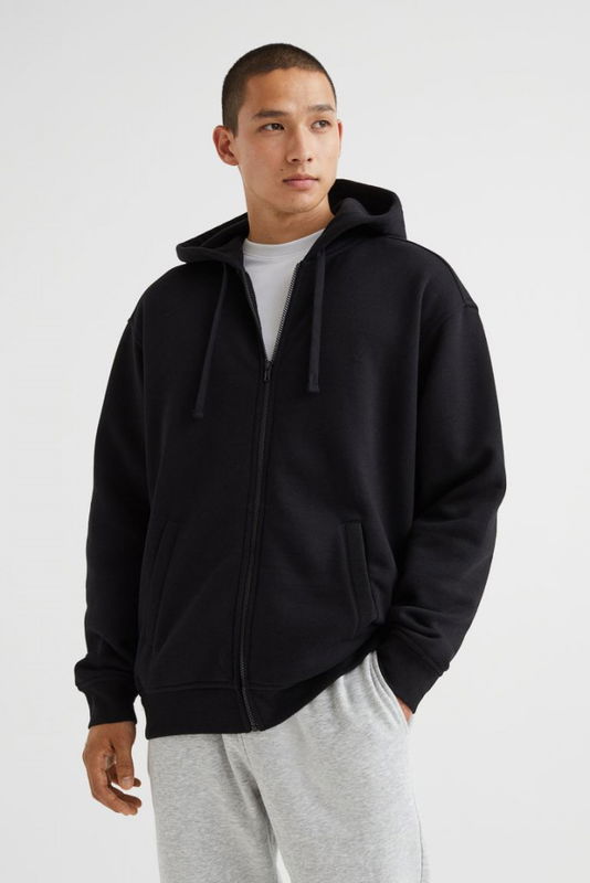 Relaxed Fit Zip-through hoodie