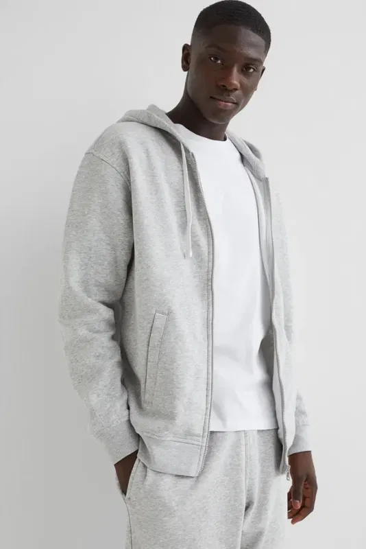 Relaxed Fit Zip-through hoodie
