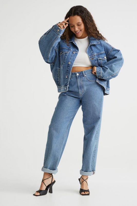 90s Baggy Ultra HIgh Waist Jeans