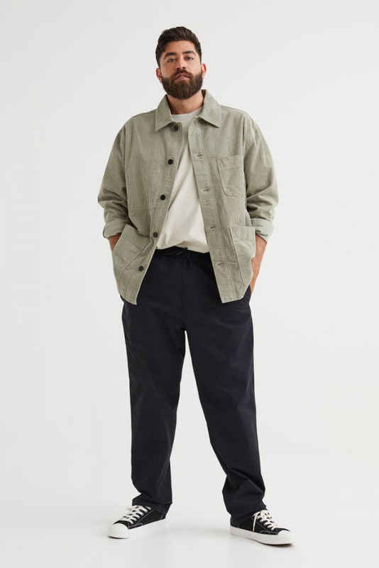 Relaxed Fit Twill pull-on trousers