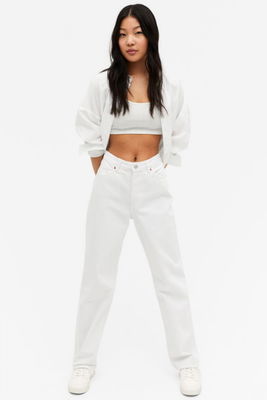 Vita jeans Taiki med raka ben