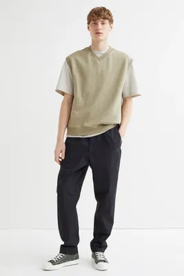 Bomullsbyxa med dragsko Relaxed Fit