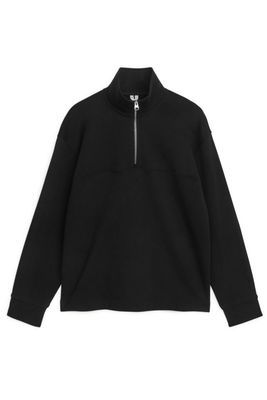 Sweatshirt med dragkedja