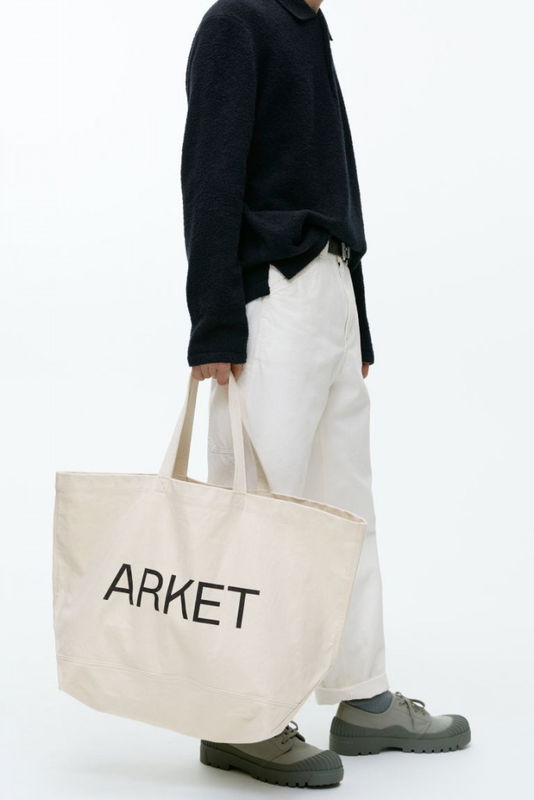 ARKET Oversized shopper i canvas