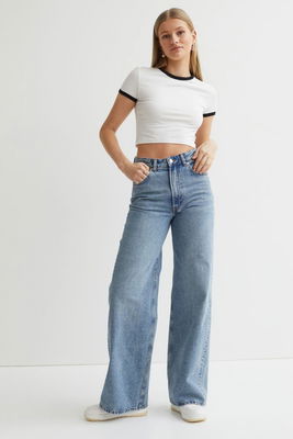 Wide High Jeans
