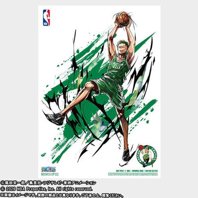 One Piece X NBA - NBA Mini Poster Complete set of 10 Types