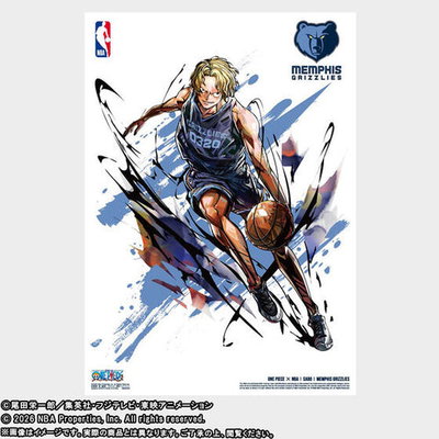 One Piece X NBA - NBA Mini Poster Complete set of 10 Types