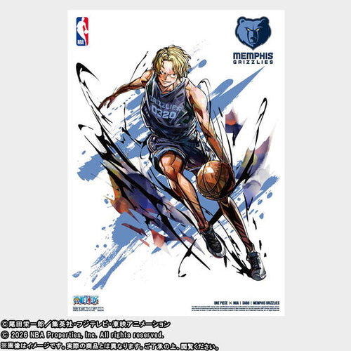 One Piece X NBA - NBA Mini Poster Complete set of 10 Types