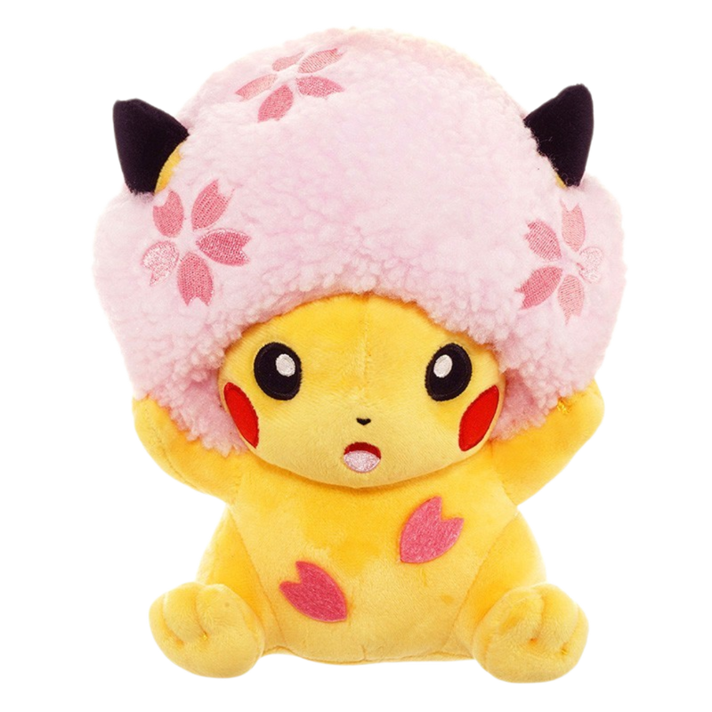 Pikachu Sakura Afro Limited Edition Plush