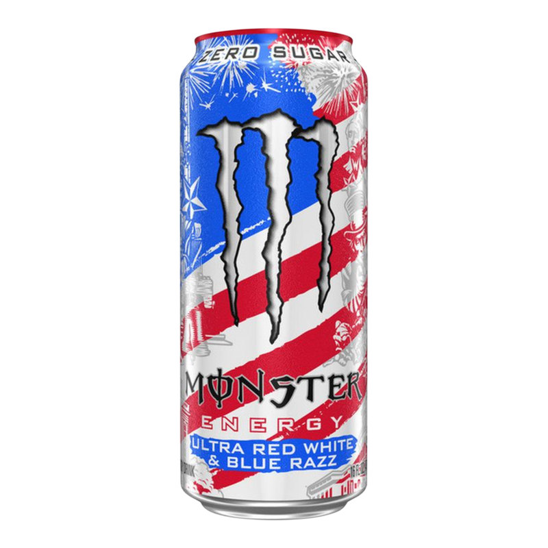 Monster Ultra Red White & Blue Razz 473ml