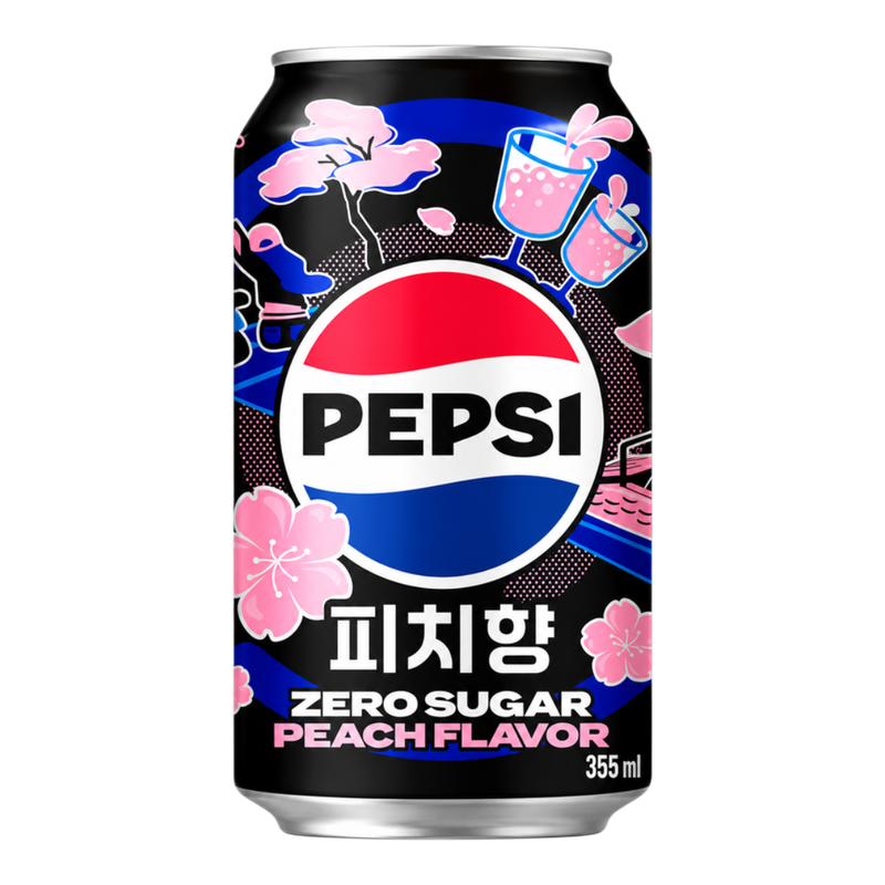 Pepsi White Peach Zero 350ml