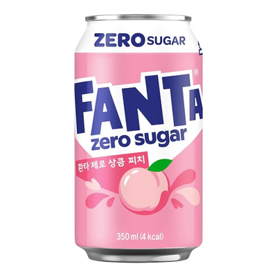 Fanta White Peach Zero 350ml (Korea)