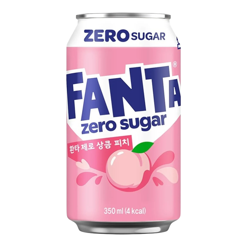Fanta White Peach Zero 350ml (Korea)