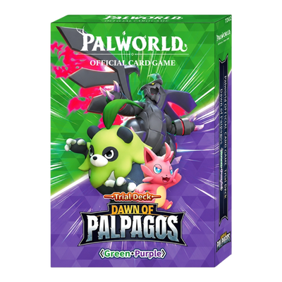 Palworld Official Card Game: Dawn of Palpagos Trial Deck Green-Purple