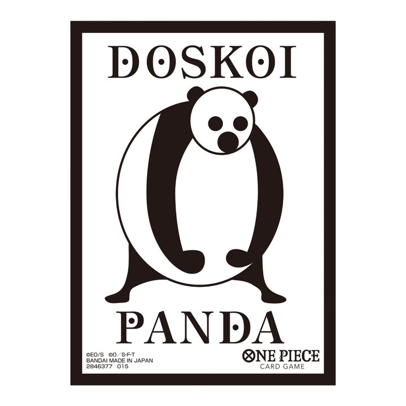 One Piece Card Game Official Sleeves: Doskoi Panda BASE SHOP Limited