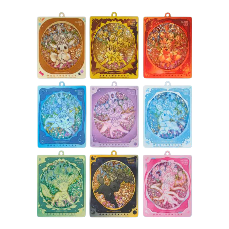 Blooming Legends 'Eevee & Friends' QuickSand Card Display Charm Gift Box (S-CH)