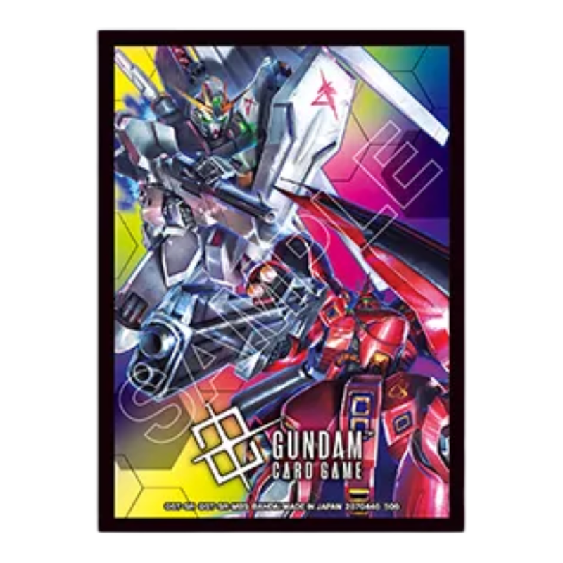 Gundam Card Game Official Card Sleeves: Gundam vs Sazabi Vol.2