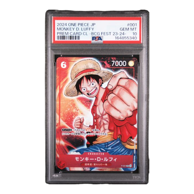 PSA 10 - 2024 One Piece Japanese Premium Card Collection -Bandai Card Games Fest 23-24 Edition #001 Monkey D. Luffy