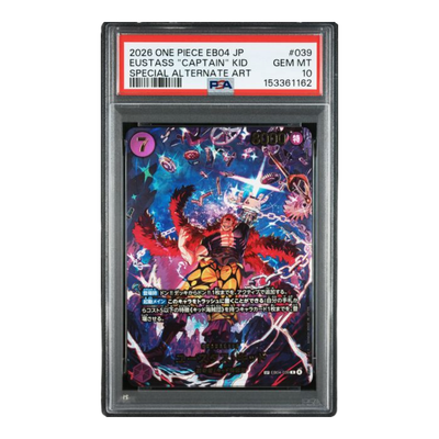 PSA 10 - 2026 One Piece Japanese EB04 #039 Eustass "Captain" Kid Special Alternate Art
