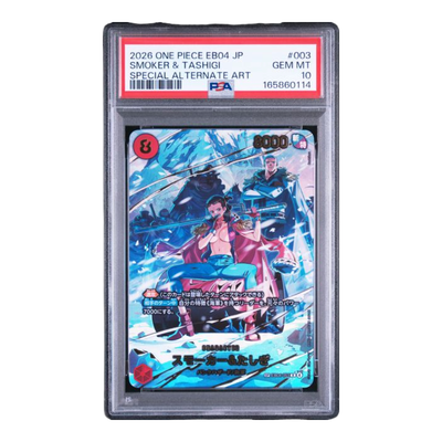 PSA 10 - 2026 One Piece Japanese EB04 #003 Smoker & Tashigi Special Alteranate Art