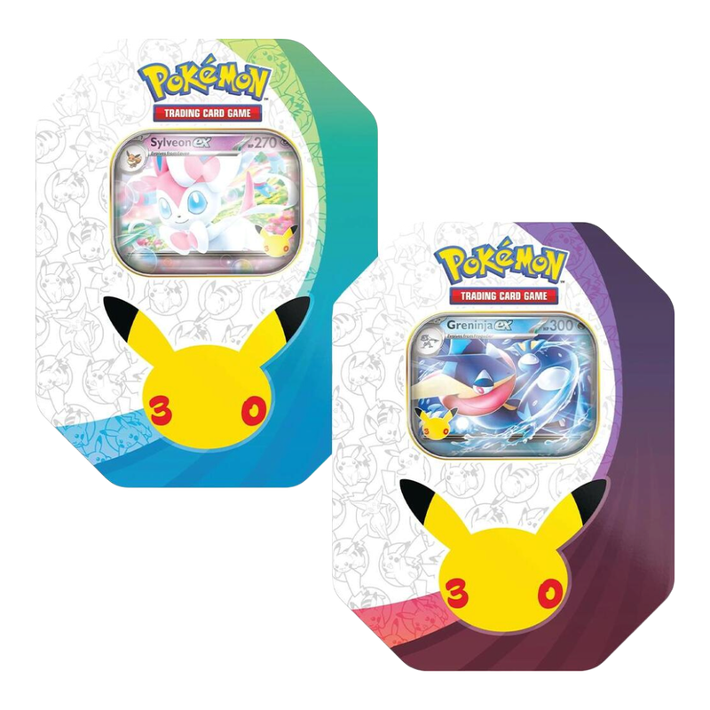 Pokémon 30th Celebration Tin Ex (ENG) (1 tin, slumpmässig)