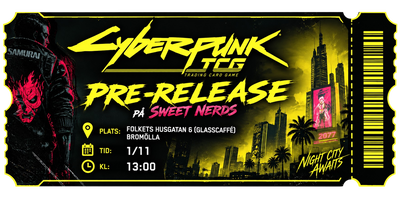 Cyberpunk TCG Pre-Release - 1 November