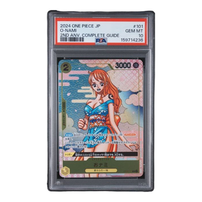 PSA 10 - 2024 One Piece Japanese Promos #101 O-Nami 2nd Anv. Complete Guide