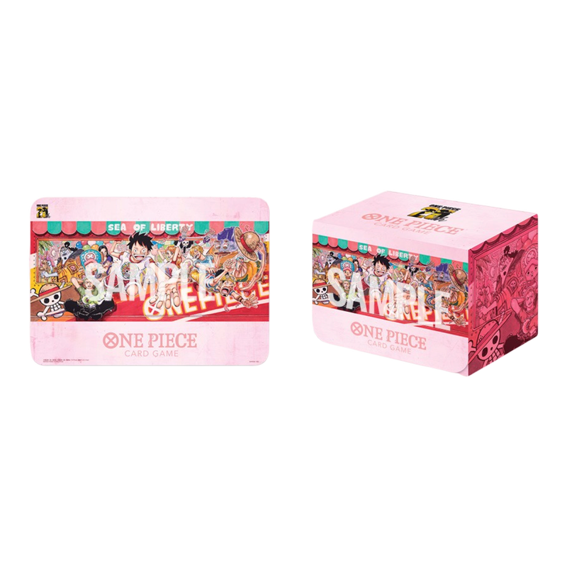 One Piece Card Game: Playmat and Card Case set -25th Edition-