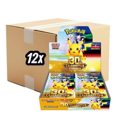 Pokémon 30th Celebration Booster Box Case - Sealed (JP)