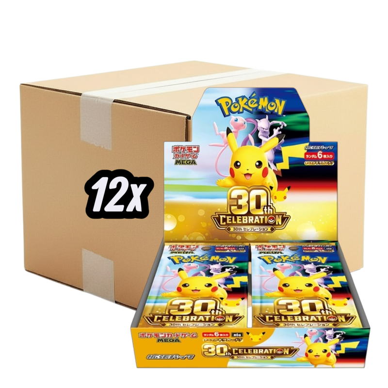 Pokémon 30th Celebration Booster Box Case - Sealed (JP)