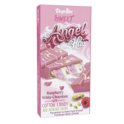 Beyoglu White Chocolate Angel Hair Raspberry & Pistachio 185G