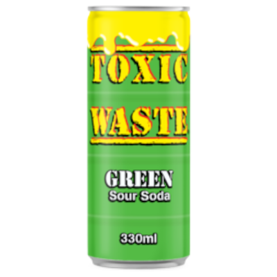 Toxic Waste Green Sour Soda 330ml