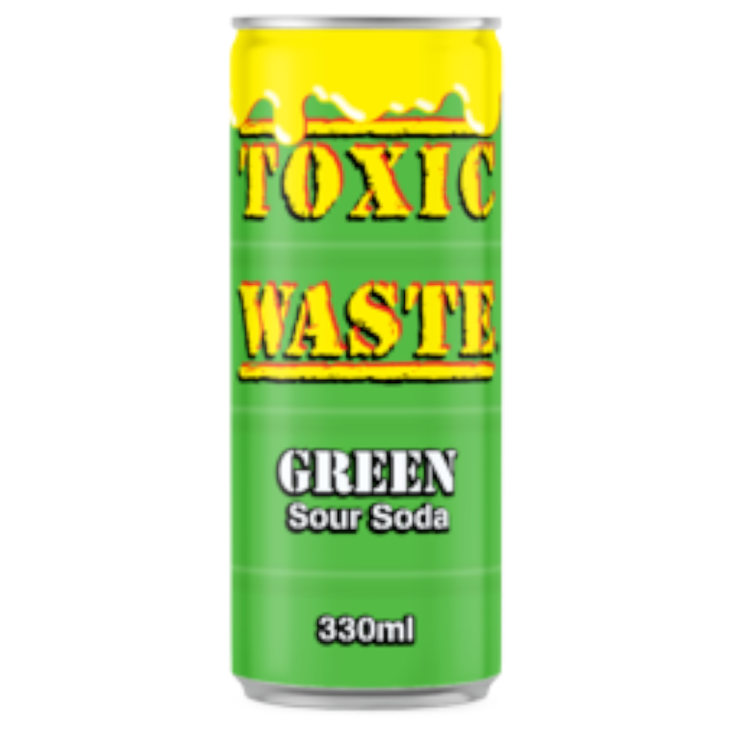 Toxic Waste Green Sour Soda 330ml