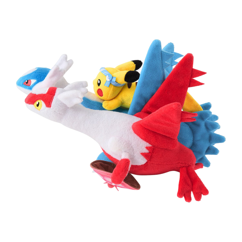 Pokémon Center: Latias, Latios & Pikachu Plush Fukuoka Exclusive