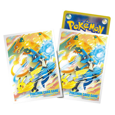 Pokémon Center Official Card Sleeves: Charizard, Lucario & Pikachu