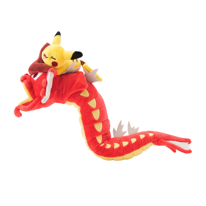 Pokémon Center Hiroshima: Red Gyarados & Pikachu Plush