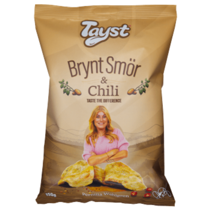 Tayst Brynt Smör & Chilli Chips 150g