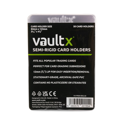Vault X: Semi-Rigid Card Holders 50-Pack