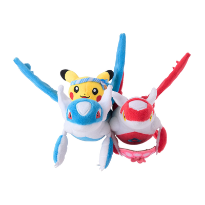 Pokémon Center: Latias, Latios & Pikachu Plush Fukuoka Exclusive
