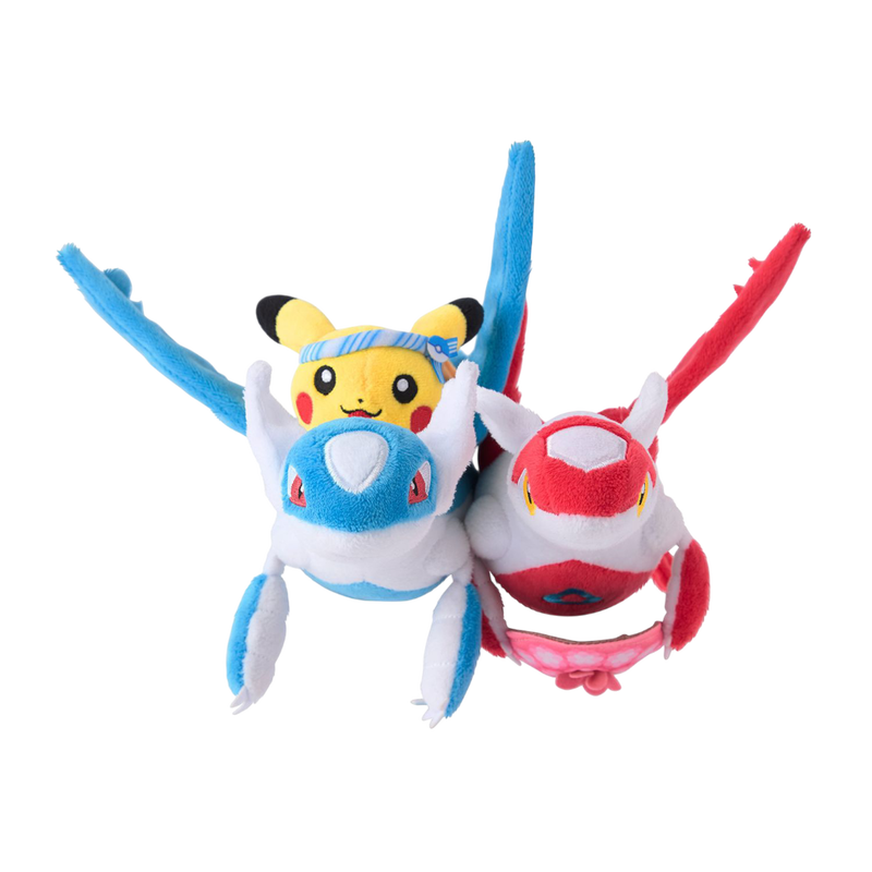 Pokémon Center: Latias, Latios & Pikachu Plush Fukuoka Exclusive