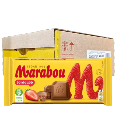 Marabou Jordgubb 185g x17 (BF: 14 Okt 2025)